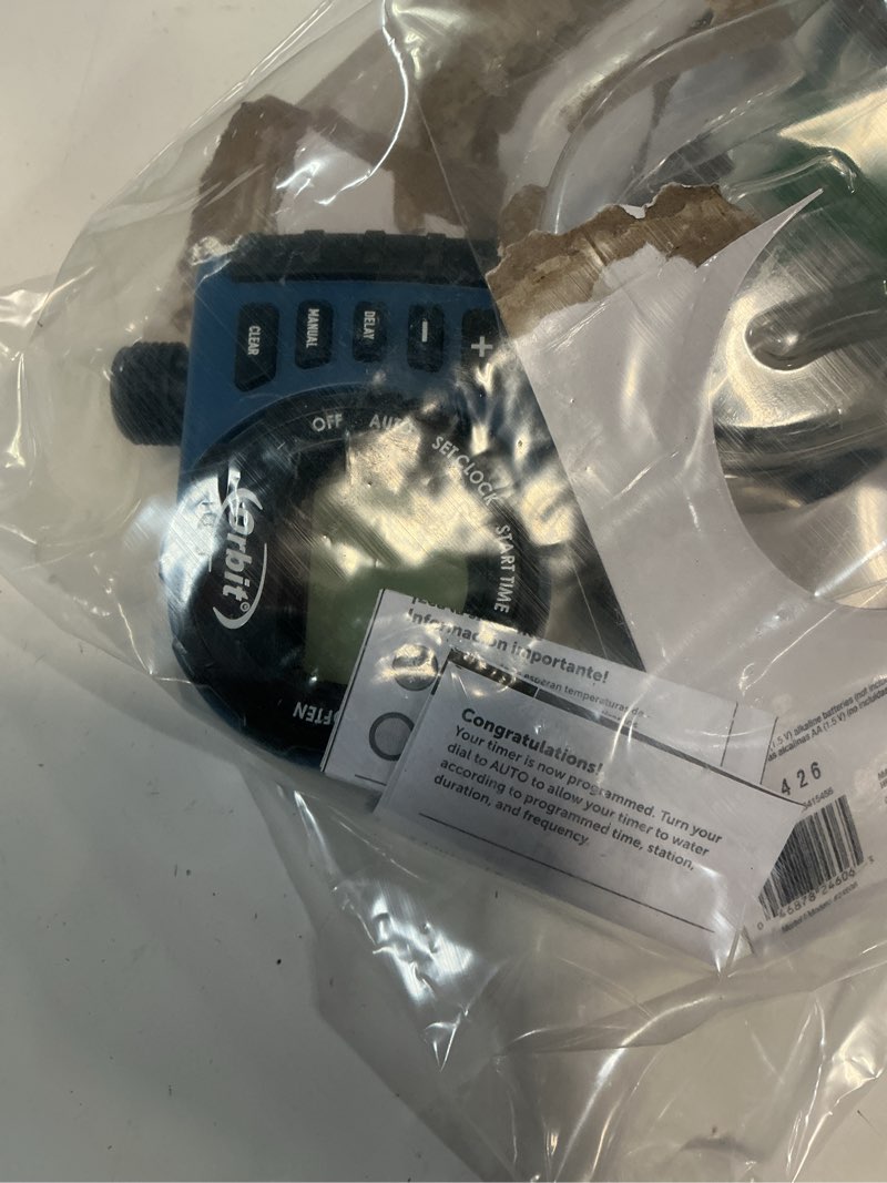 Condition photo showing Good Condition for orbit 1 output port stationary digital hose end timer