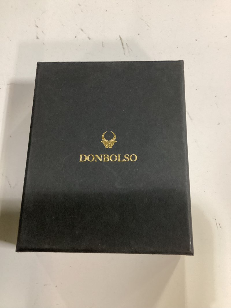 Condition photo showing New/Like New for donbolso wallet air i slim airtag wallet with apple airtag holder i stylish leather card holder with rfid protection i for men and women i holds up to 11 credit cards i vintage black