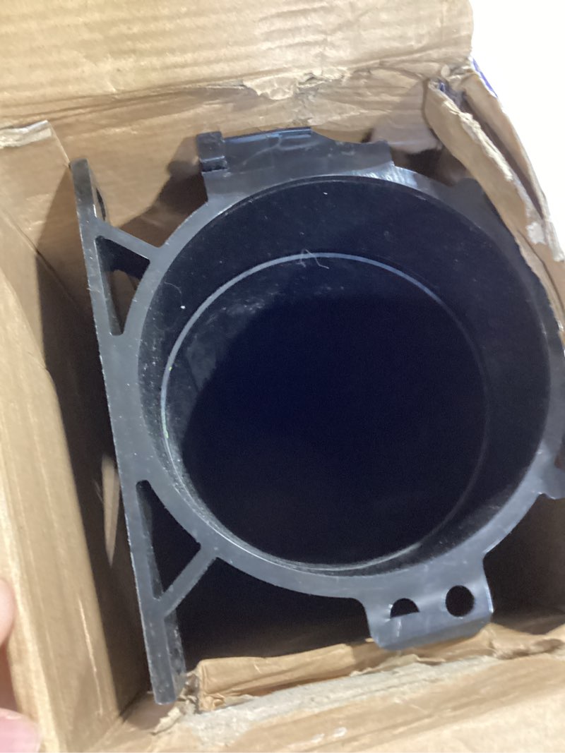 Condition photo showing As Is for Touri RV Adjustable EZ Hose Carrier TR5094BK with Door Cap and Mounting Screws, 50''-94'', Black, 3 Mounting Tabs Included INCOMPLETE  DAMAGED 