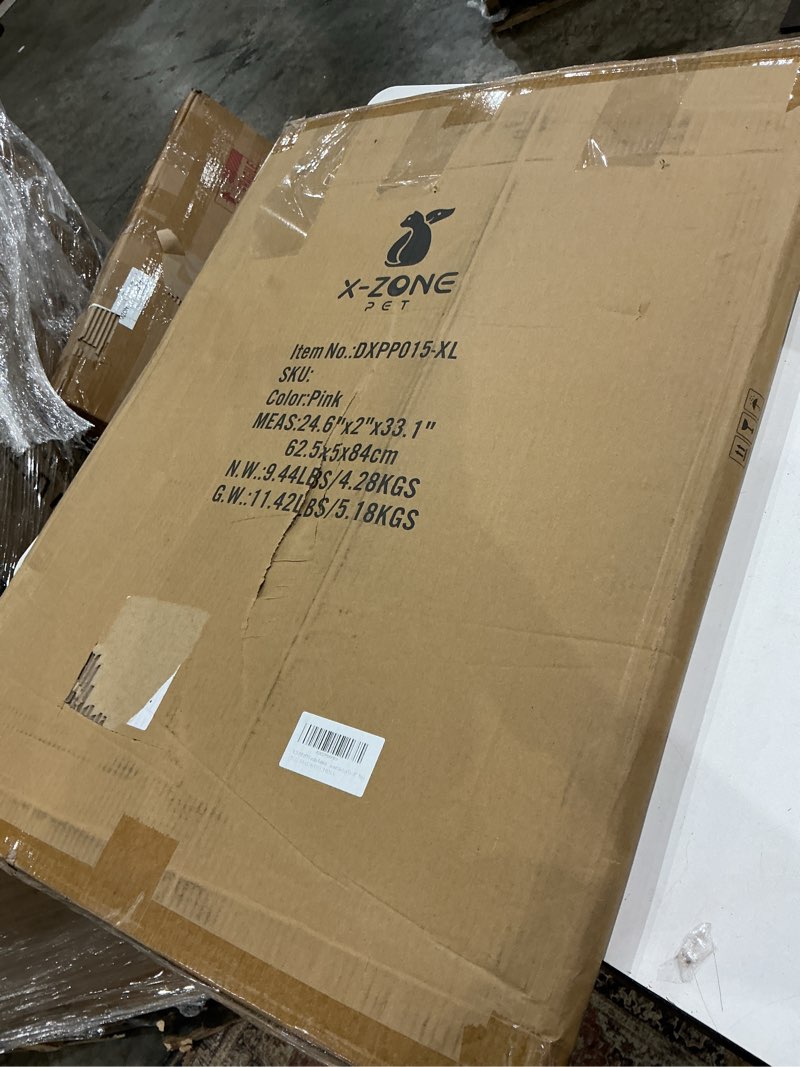 Condition photo showing Good Condition for x-zone pet portable dog playpen, portable pet playpen for puppies, cats, rabbits, chicks, foldable play and exercise tent, carrier cage, indoor
