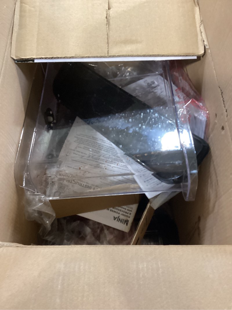 Condition photo showing As Is for Ninja Blender For Kitchen | Food Processor Combo System | Smoothie Maker & Nutrient Extractor | 6 Functions for Bowls, Spreads, Dough, Shakes | 72-oz. Pitcher & To-Go Cups | Silver | SS351 1600 Peak Watts