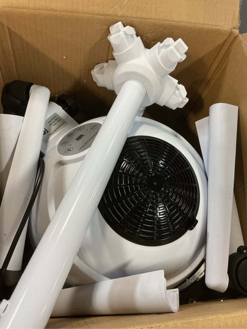 Condition photo showing Good Condition for hooded hair dryer, professional hood dryer on wheels, sit under dryer, standing hair dryer, white
