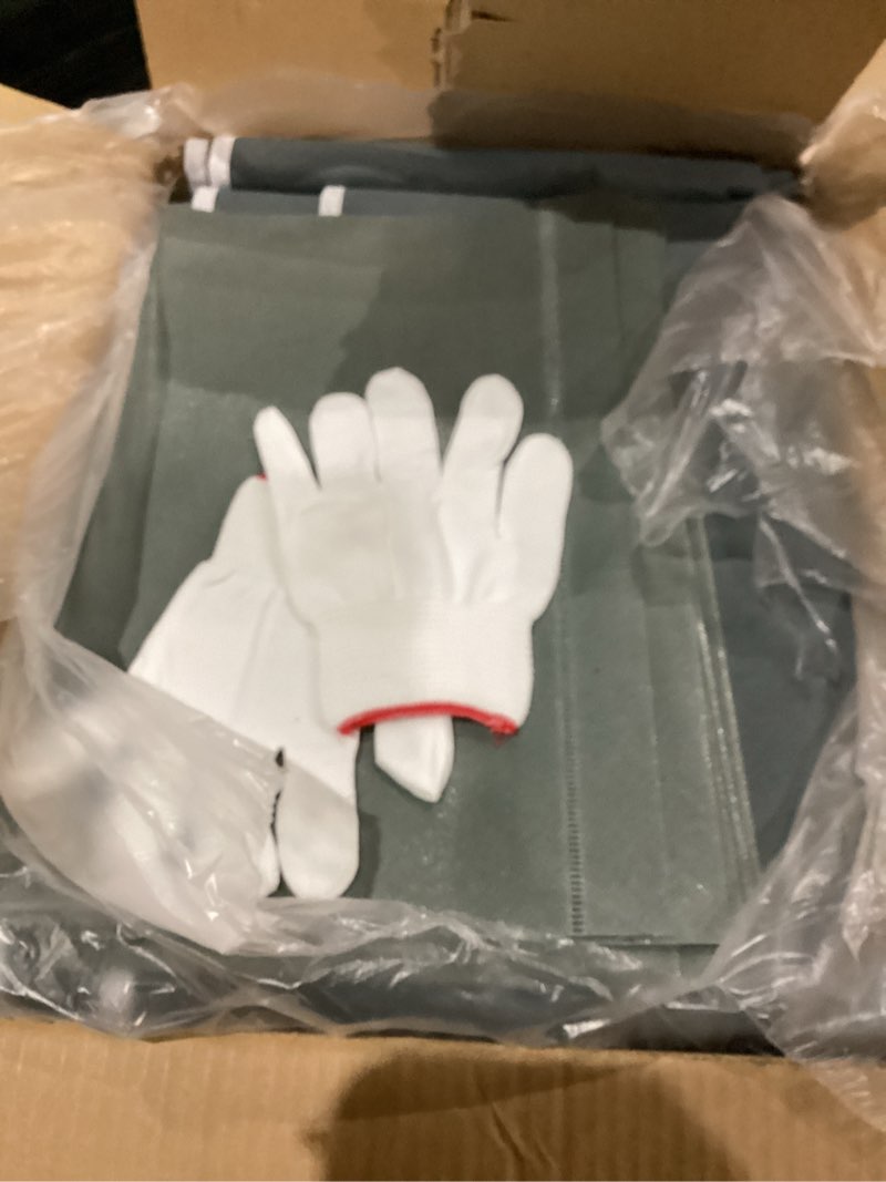 Condition photo showing As Is for SORCEDAS Portable Wardrobe Closet Storage Organizer Metal Hanging Rack Non-Woven Fabric 34 Inch Grey