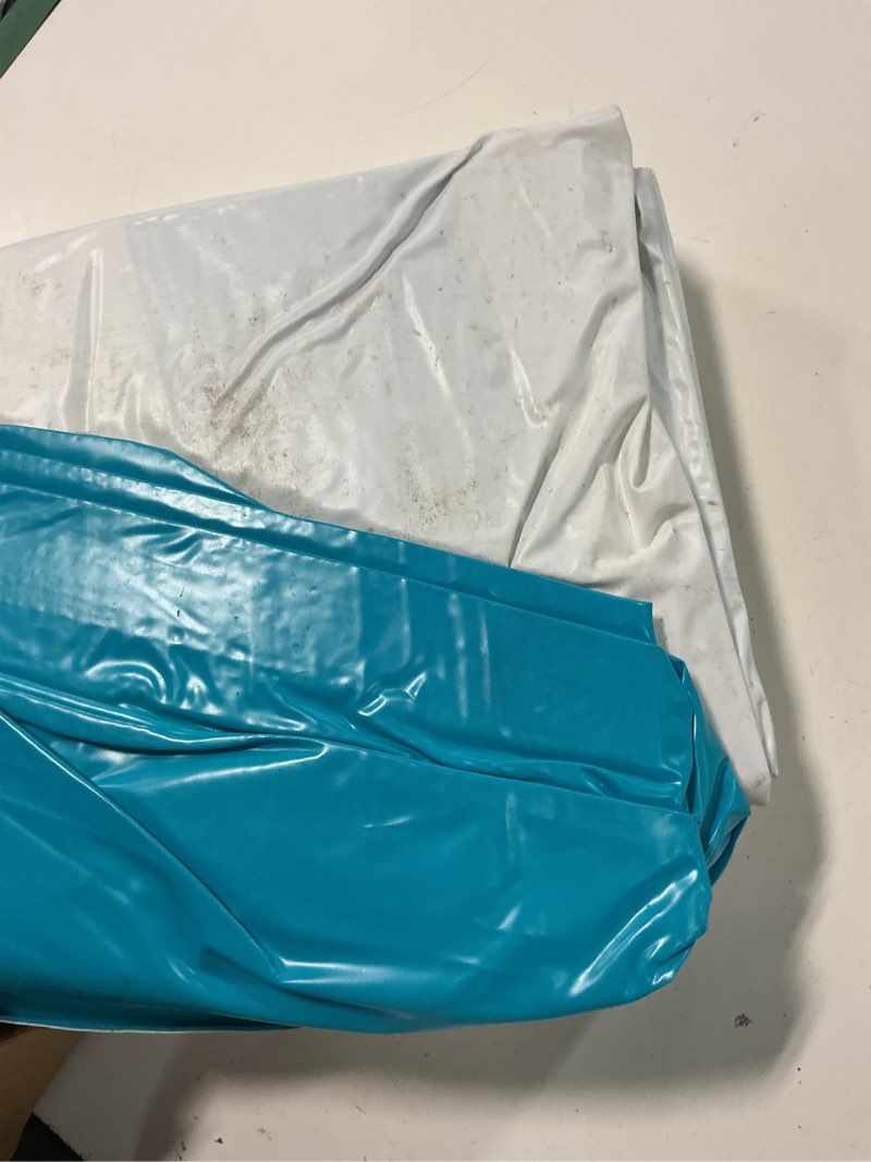 Condition photo showing As Is for bluescape 10ft rectangular family inflatable swimming pool for ages 6 and up