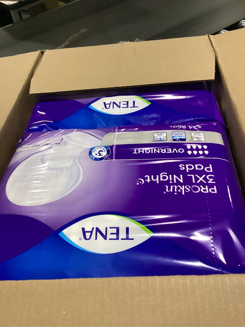 Condition photo showing Good Condition for TENA ProSkin 3XL Overnight Incontinence Pads for Women and Men, 48 Count XXXL XXXL
