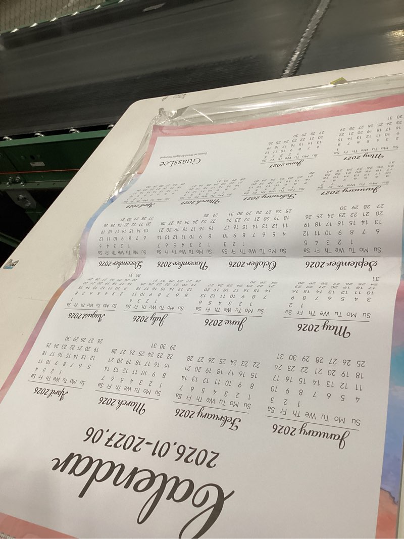 Condition photo showing New/Like New for GuassLee Extra Large Wall Calendar 2026-2027, 20"x 30" Big Vertical Wall Calendar 2026, Jan. 2026 to Jun. 2027, 18-Month Hanging Planner Wall with Julian Date for Office Home School Organizing Multicolor 30"x20"