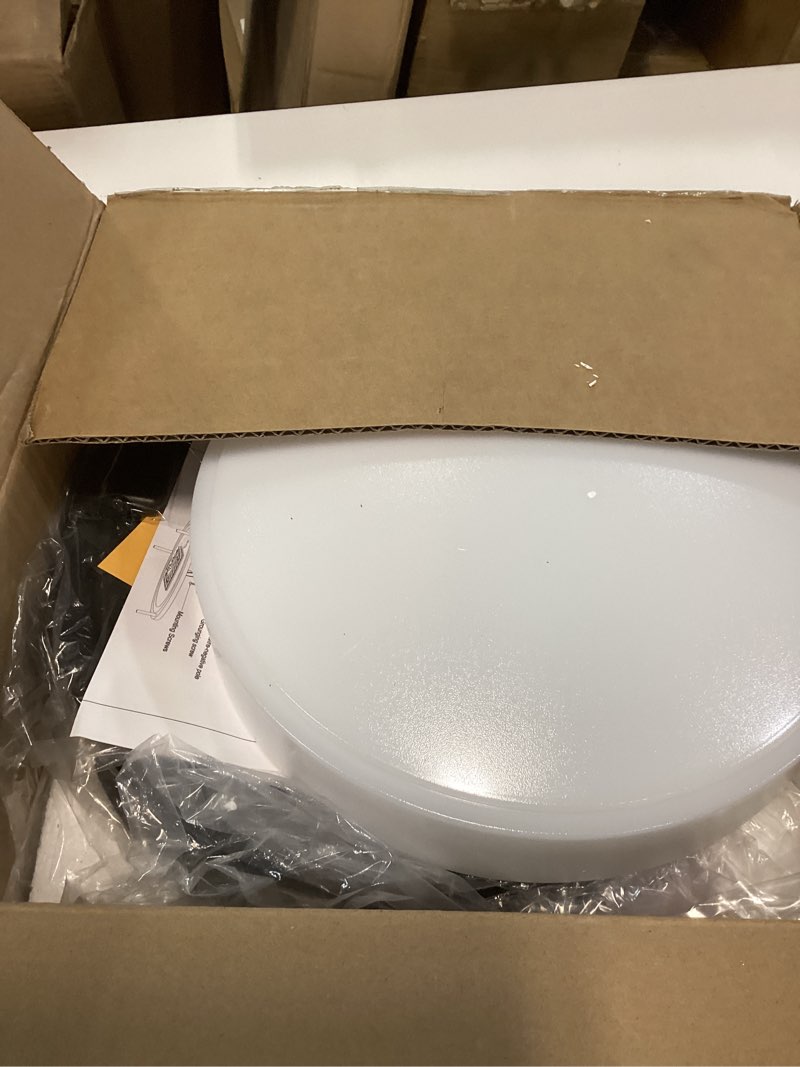 Condition photo showing Good Condition for kalium led ceiling light with remote 2pack 12 inch flush mount ceiling light fixture, 18w 3000k-6000k adjustable color temperature, dimmable lighting fixtures for kitchen bedroom. hardwired. 2pack matte black 12inch