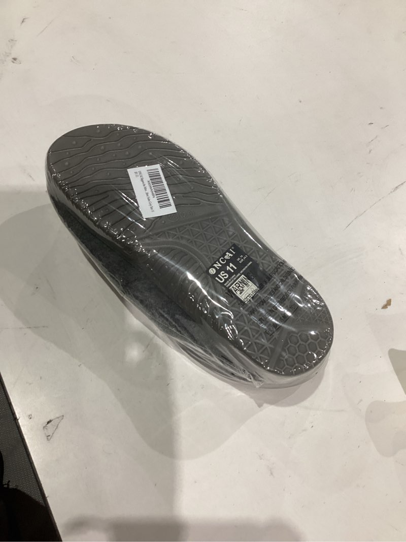 Condition photo showing New/Like New for ONCAI Mens Felt Slippers Wool and Cotton-Blend High-Density Memory Foam House Shoes with Indoor and Outdoor Rubber Soles (US Size 7-15) 11 Grey