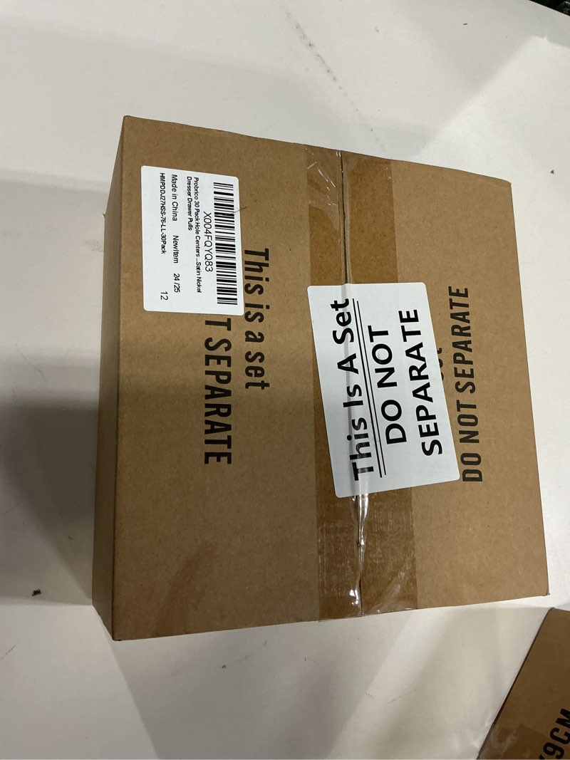 Condition photo showing New/Like New for Probrico 30 Pack Matte Black Cabinet Pulls 3 Inch Square Kitchen Cabinet Handles Drawer Pulls Cupboard Hardware for Kitchen Drawers