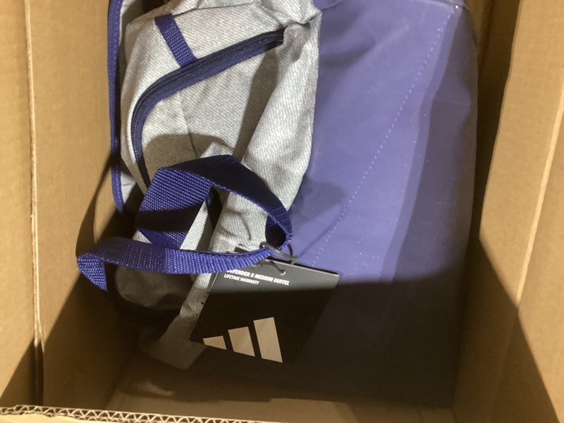 Condition photo showing New/Like New for adidas Defender 5 Small Duffel Small (42L) Twill Onix Grey/Black