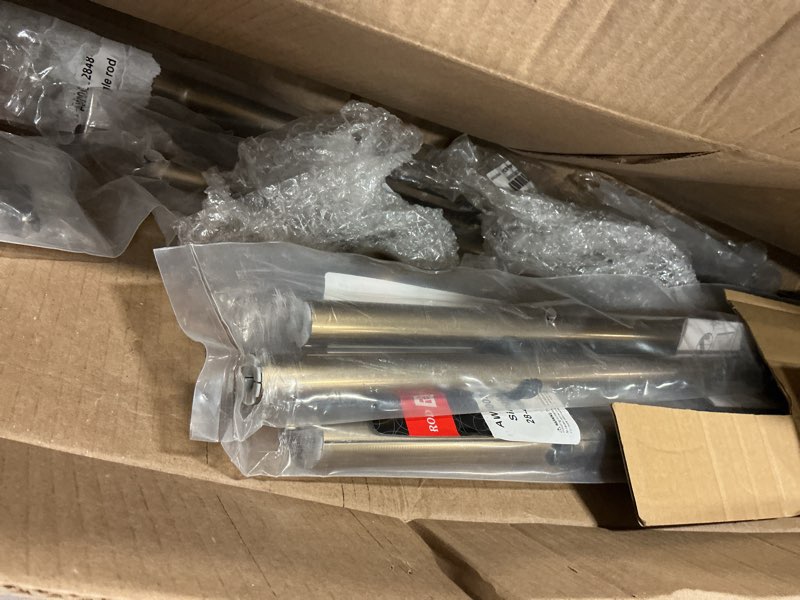 13/16" Jodi 4-Sided Bay Window Curtain Rod - Antique Brass