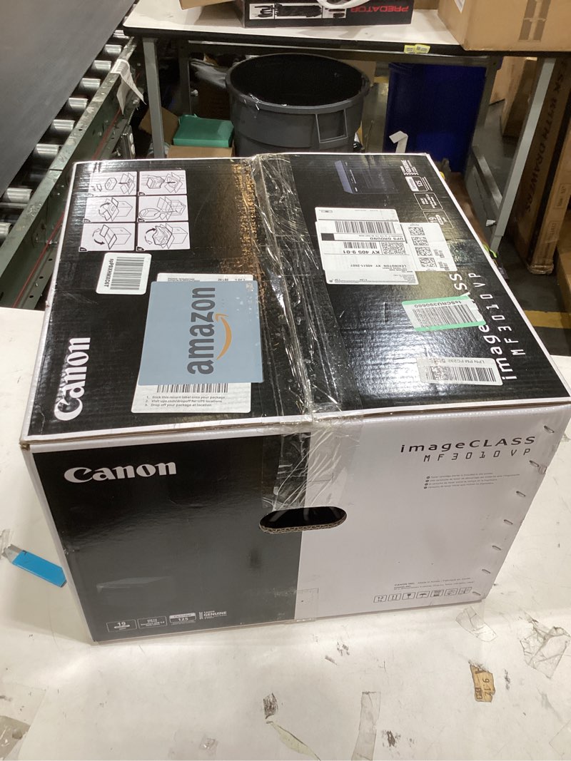 Condition photo showing Good Condition for Canon imageCLASS MF3010 VP - Wired Monochrome Multifunction Laser Printer with Scanner, Copier, USB Cable Included, Up To 2,300 Page Toner Yield in Box, 19 PPM, Black