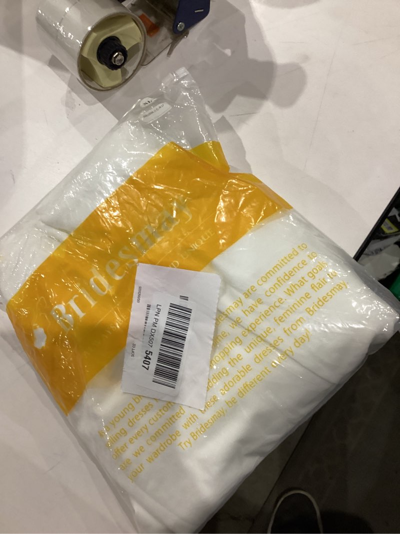 Condition photo showing New/Like New for Bridesmay Women's Cocktail Dresses A-Line Midi Wedding Guest Dress for Tea Party-Holiday Party Small White