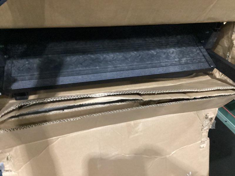 Condition photo showing As Is for rv steps with handrail?4 step hot tub spa steps?update 3.0 outdoor rv stairs with anti-slip pedals?rv ladders for travel trailers?heavy duty camper steps for camper, porch, spa