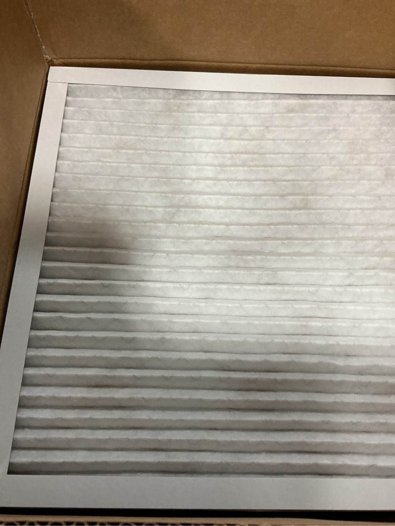 Condition photo showing As Is for amazon basics 20x20x1 air filter 6-pack, merv 11 ac furnace filters, dust, pet, allergy control, electrostatic (actual size: 19.75 x 19.75 x .75)