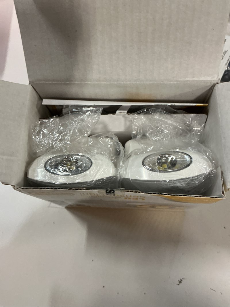 Condition photo showing New/Like New for Bonashi 2 Pack LED Night Flashlight Motion Sensor Cut 3-in-1, Rechargeable Emergency Light, Auto Sensing Energy Saving Wall Mount Plug-in Light Portable LED Torch - Small Size Warm White