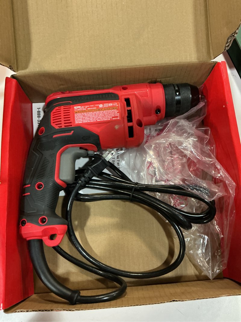 Condition photo showing As Is for craftsman 7 amps 3/8 in. corded drill driver