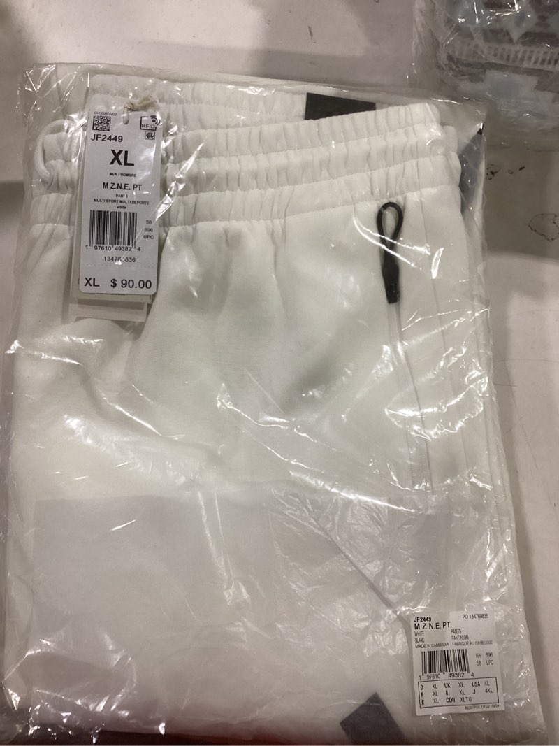 Adidas Men's Z.N.E. Pants, White, X-Large