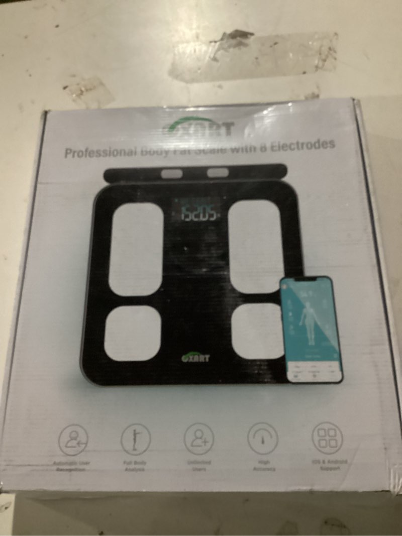 Condition photo showing New/Like New for smart scale for body weight and fat percentage, highly accurate digital bathroom body fat scale for bmi 28 body composition analyzer, 8 electrodes smart scale weighing scale sync with fitness app