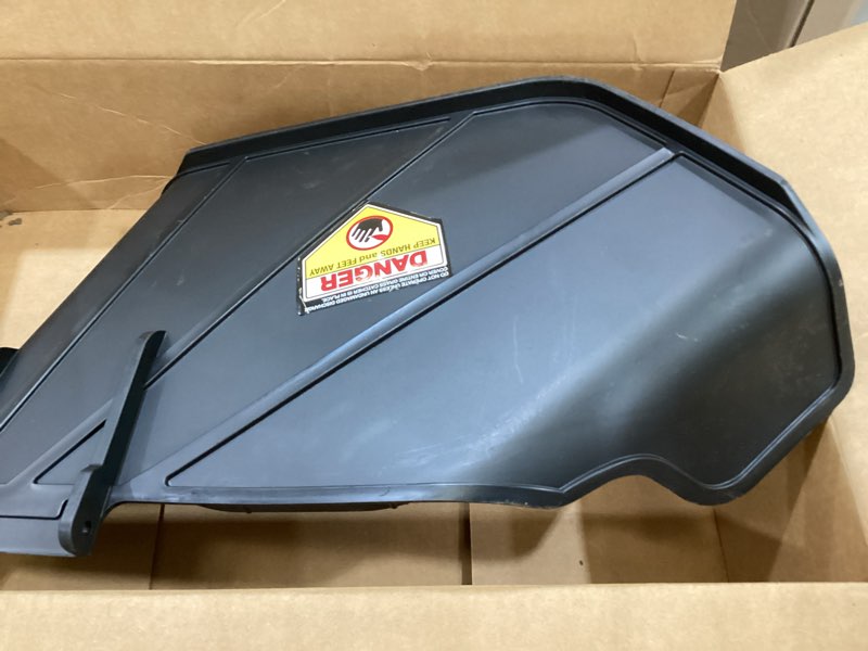 Condition photo showing Good Condition for 04375900 deck discharge chute compatible with ari-ens zoom 42" 50" mower, 04375900 discharge deflector side chute for 926059 926064 915159 915161 915171 915213 915215 915233 915235 915323
