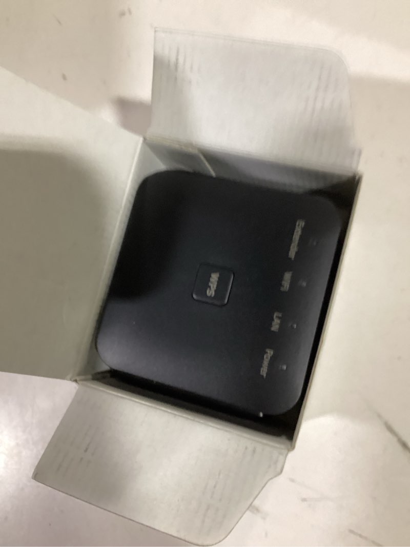 Condition photo showing As Is for 2026 fastest wifi extender, wifi repeater, wifi booster, covers up to 10000 sq.ft and 80 devices, internet booster - with ethernet port, quick setup, home wireless signal booster
