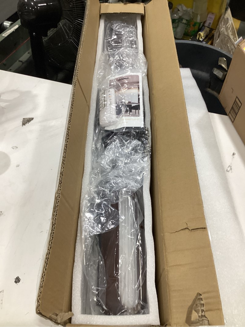 Condition photo showing New/Like New for 37.6" kitchen island lights, 28w wood dining room light fixtures over table, dimmable linear pendant lights for kitchen island, 3-light rustic hanging farmhouse chandeliers, walnut color 37.6 in - large plate walnut