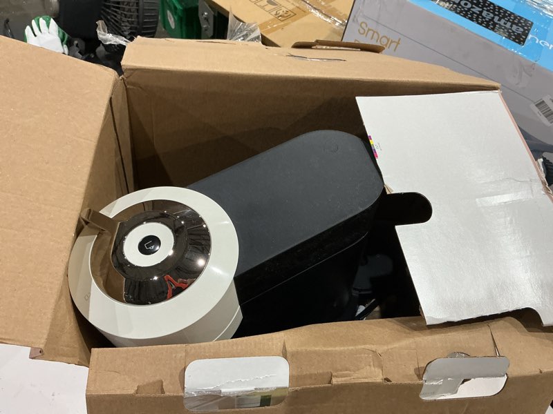 Condition photo showing As Is for nespresso vertuo next coffee and espresso maker by de'longhi, white machine only white