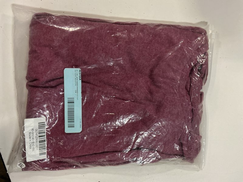 Condition photo showing New/Like New for wiholl long sleeve shirts for women mock neck tops pleated front blouses dressy casual spring fall clothes 2026 fashion 09 - purple red xx-large
