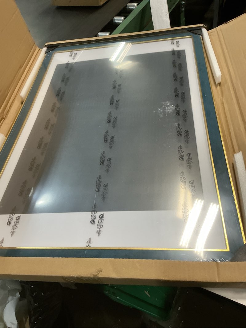 Condition photo showing Good Condition for suede 20x30 frame - single frame, christmas elegant navy blue 20 x 30 poster frame with mat for 18x24, 20x30 picture frames for artwork, puzzles, photos and movie posters navy 20" x 30" / 18" x 24" mat