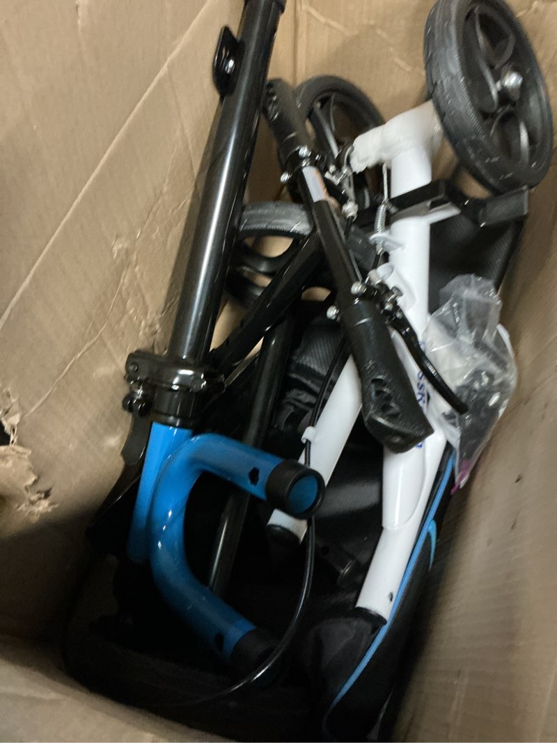 Condition photo showing Good Condition for Knee Scooter?Knee Scooter for Adults for Foot Surgery?Knee Walker for Foot Injuries Compact Crutch Alternative with Dual Braking System (Blue)