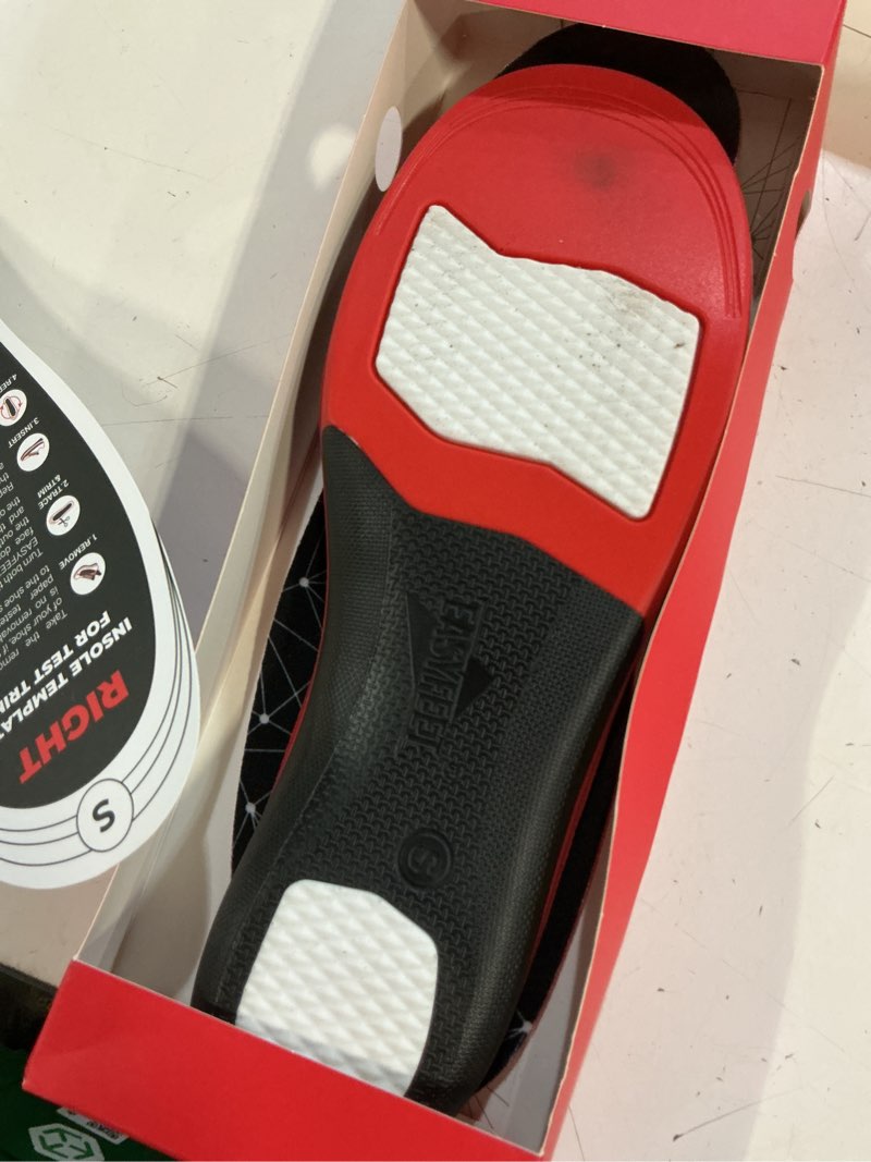 Condition photo showing As Is for premium anti-fatigue shoe high arch support insoles men women - plantar fasciitis inserts - orthotic inserts shoe soles standing all day - flat feet foot - work boot insoles black s (men 7-8.5/women 8-9.5)