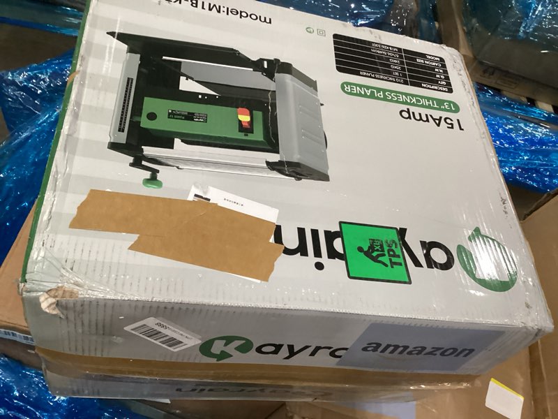 Condition photo showing As Is for 13'' Benchtop Planer 15A 2000W - HSS Double-sided Blade & 85% Dust Collection, 0.008'' Precision, 3-Yr Warranty for Hardwood/Softwood