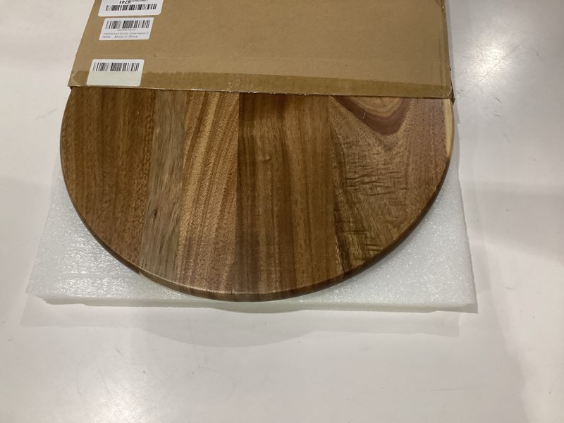 Condition photo showing Good Condition for acacia wood lazy susan, wood turntable tray cabinet organizer,14" 14"-wood