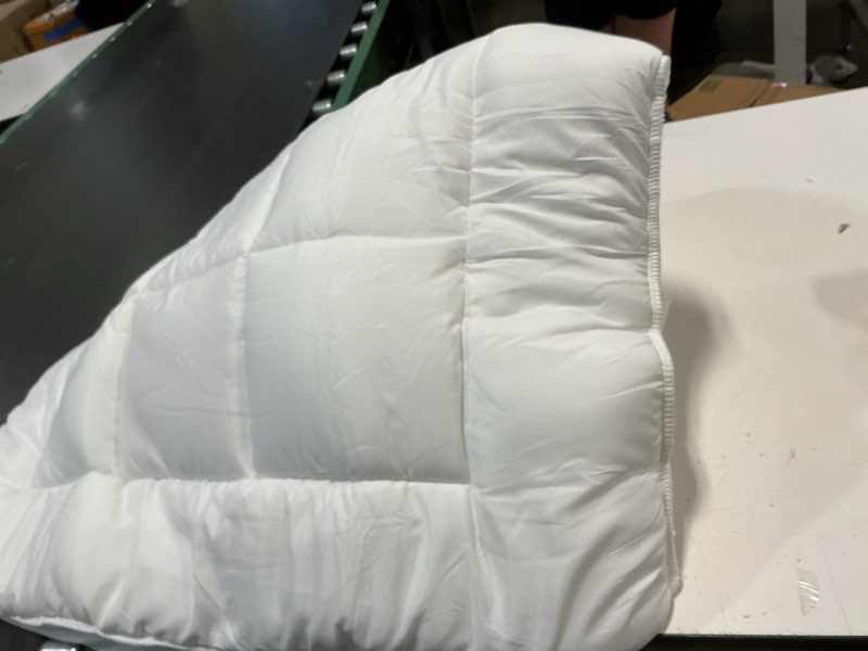 Condition photo showing As Is for niagara sleep solution cloud-like twin mattress topper - 100% cotton top mattress pad for back pain relief - breathable & naturally cooling for hot sleepers, white white twin