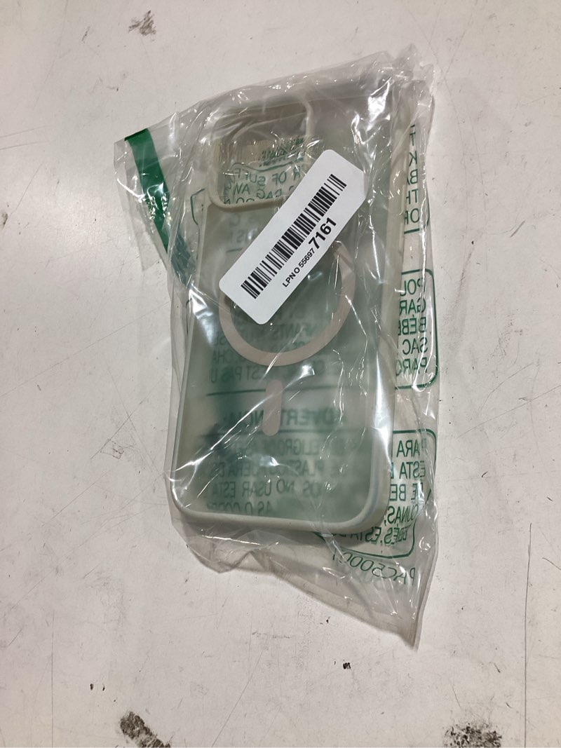 Condition photo showing Good Condition for supfine magnetic for iphone 16 pro max case (compatible with magsafe) (military grade drop protection) slim translucent matte shockproof with anti-fingerprint phone case,antique white antique white for iphone 16 pro max