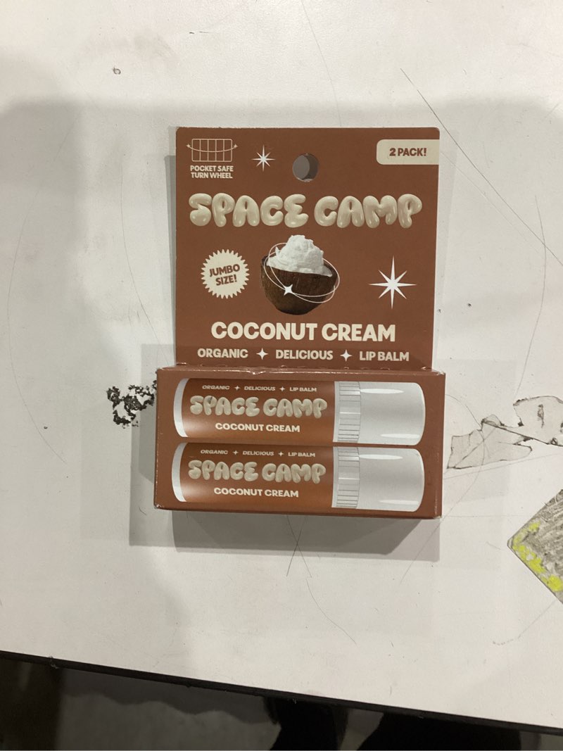 Wellness Jumbo Lip Balm - Coconut cream Organic Flavored Balm (2 Pack)