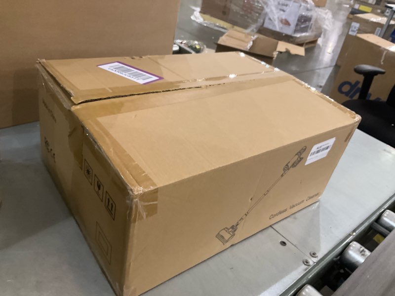 Condition photo showing As Is for Cordless Vacuum Cleaner, 650W 50KPA 70Mins, Upgraded Vacuum Cleaners for Home, Self-Standing Stick Vacuum with Anti-Tangle Brush, LED Touch Screen for Hardwood/Carpet/Pet Hair/Car Rose Gold