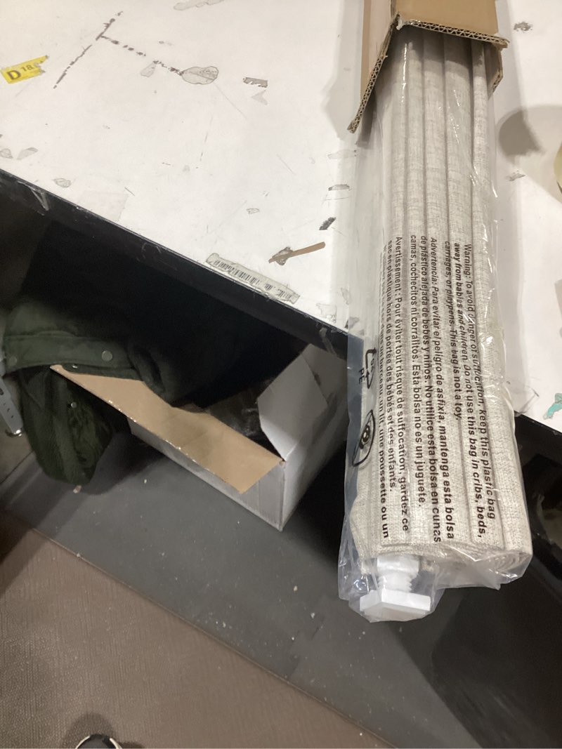 Condition photo showing New/Like New for LazBlinds No Tools No Drill Cordless Roman Shades for Windows, Blackout Thermal Insulated UV Blocking Window Blinds, Room Darkening Fabric Blinds for Indoor Windows, 32'' W x 48'' H, Beige Blackout - Beige 32" W x 48" H