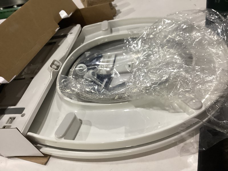 Condition photo showing Good Condition for brondell bidet toilet seat non-electric swash seat, fits round toilets, white – dual nozzle system, ambient water temperature – bidet with easy installation s101 round