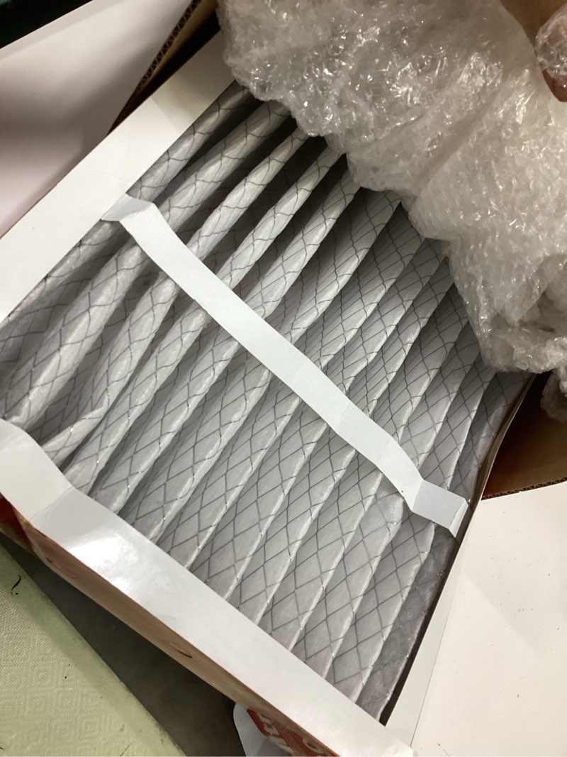 Condition photo showing As Is for filtrete adp01-1pk-2 16x25x4 ac furnace air filter, mpr 1000, fits honeywell and lennox devices, micro allergen defense deep pleat, 1-pack (actual dimensions 15.88 x 24.56 x 4.31), 1 count 4.3\" x 24.6\" x 15.9\" mpr 1000