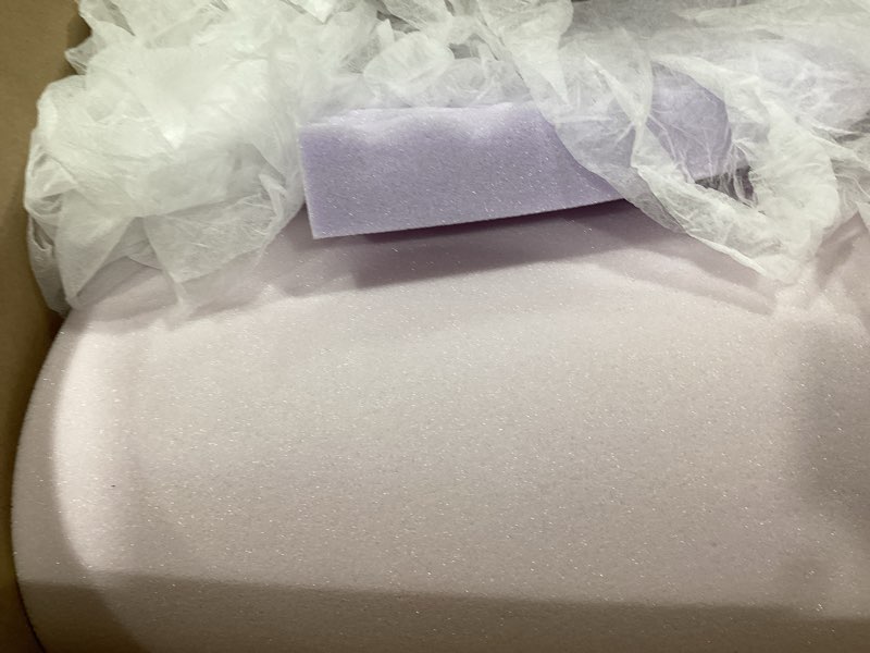 Condition photo showing Good Condition for 2 inch egg crate mattress topper twin, gel infused memory foam mattress topper for pressure relief, breathable mattress pad bed topper in a box, certipur-us certified, purple, 38"×75" purple twin 2 inch