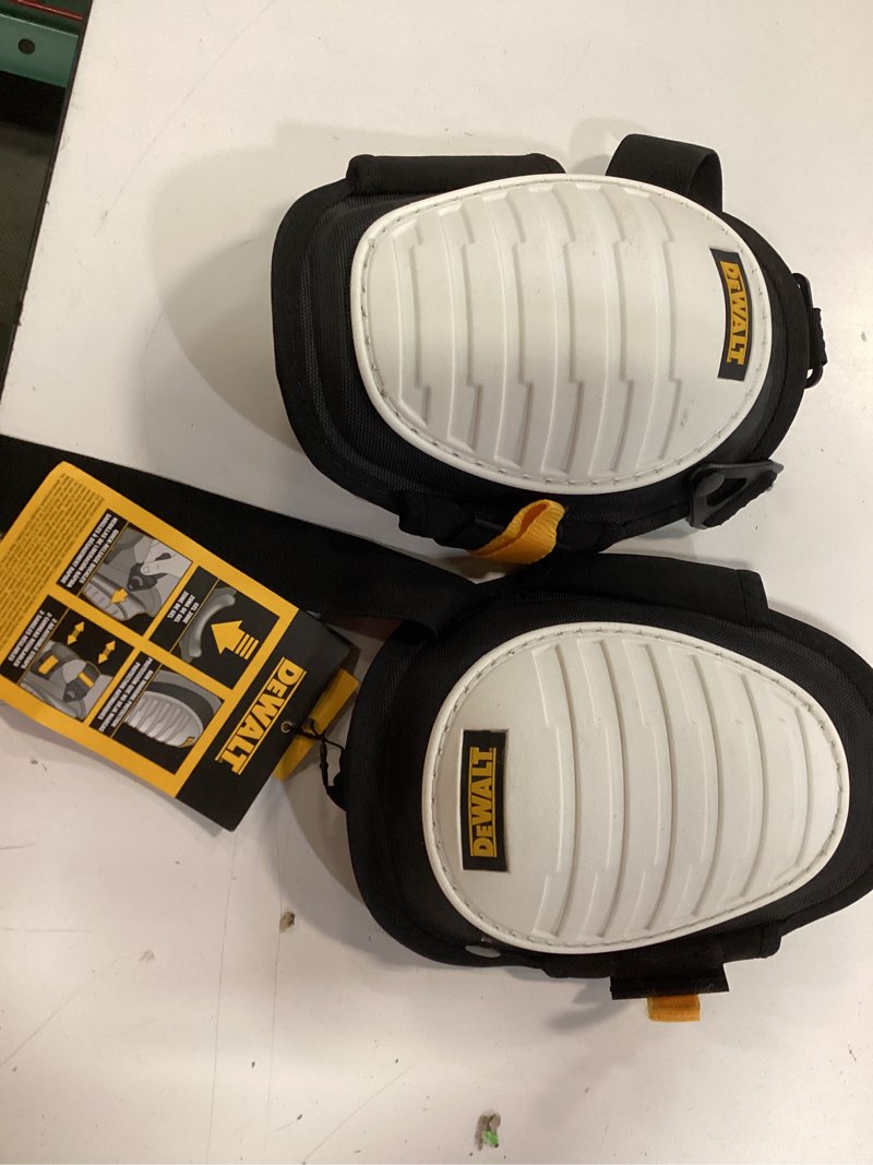Condition photo showing As Is for dewalt non-marring knee pads with gel (dwst590015)