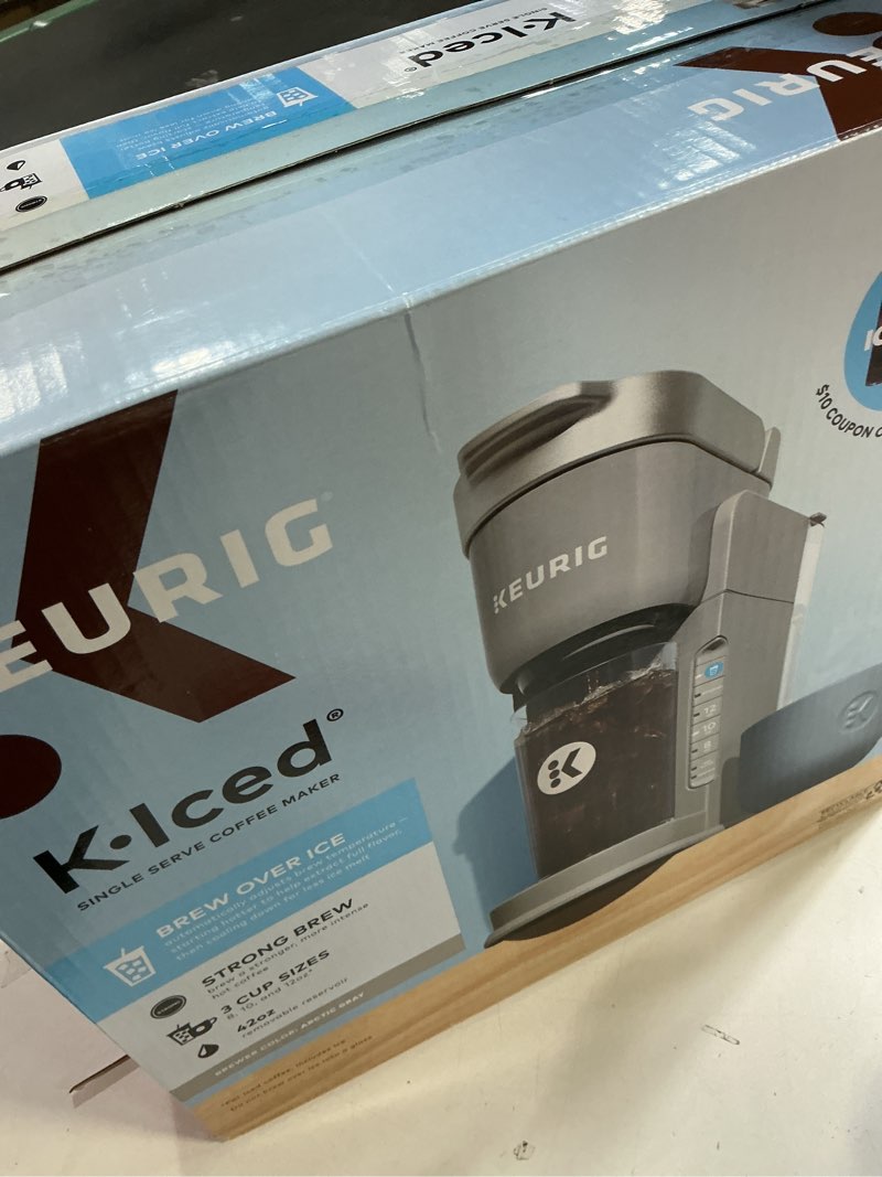 Condition photo showing As Is for Keurig K-Slim Single Serve K-Cup Pod Coffee Maker, Multistream Technology, 3 Brew Sizes, Slim and Sleek Design, 46oz Removable Reservoir, Black