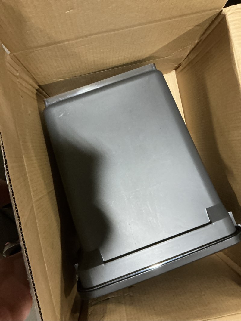 Condition photo showing Good Condition for iris usa airtight dog food storage container, weatherpro, up to 40 lbs, removable wheels, for dog cat bird and other pet food storage bin, keep fresh, translucent body, made in usa, smoke/black 40 lbs smoke