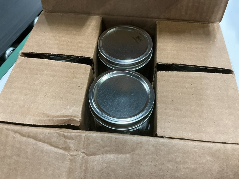 Condition photo showing New/Like New for wide mouth 32 oz mason jars with lids and bands - 6 pack - packed in north mountain supply impactguard box - bpa-free, made in the usa – for canning, freezing, storing, and more