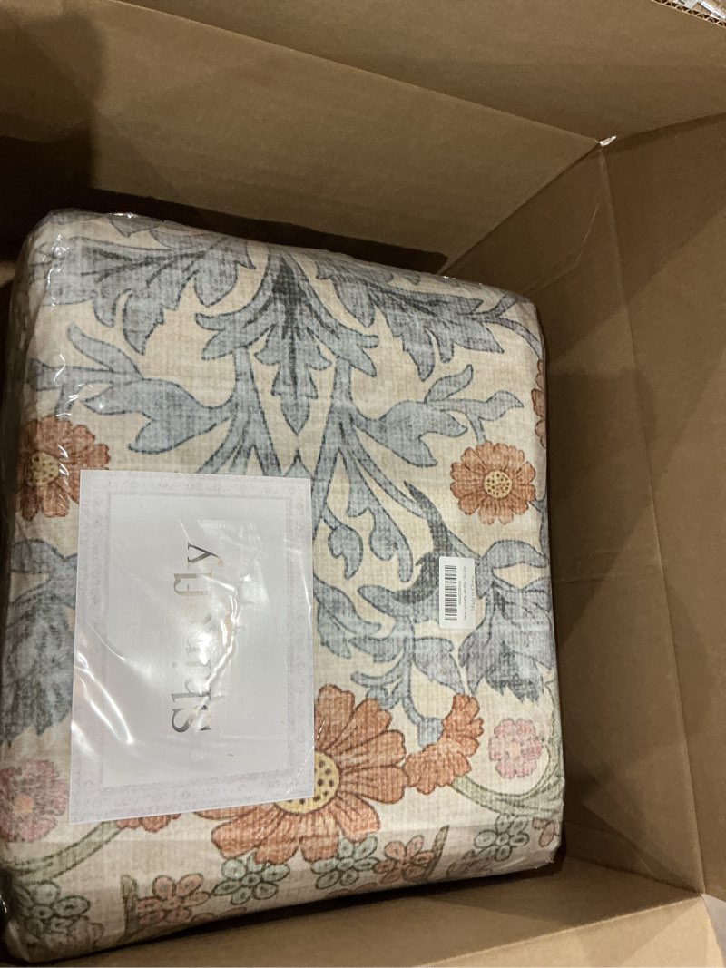 Condition photo showing New/Like New for area rug for living room, 10x12 large washable rugs for dining room, bedroom, non slip stain resistant carpet, low pile vintage floral rug (beige blue) beige blue 10' x 12' (rectangular)