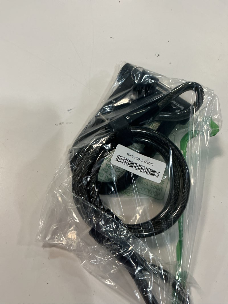 Condition photo showing Good Condition for sportneer bike lock: heavy duty anti theft bike u lock with 5ft security steel cable - 17mm shackle bicycle u-locks with keys & sturdy mounting bracket for road, mountain, electric & folding bike bike u lock with cable black