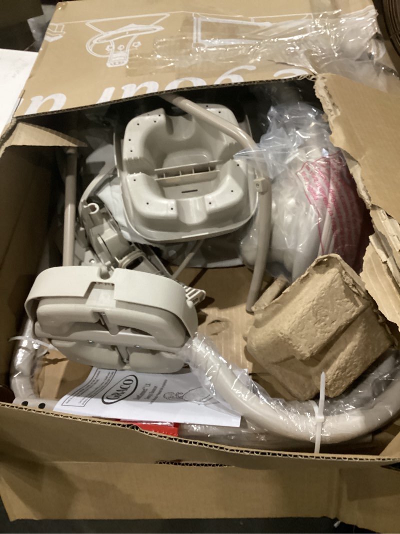 Condition photo showing As Is for graco duetconnect lx baby swing and bouncer - 2-in-1 infant swing and baby rocker, newborn essential, gifts for new parents wales