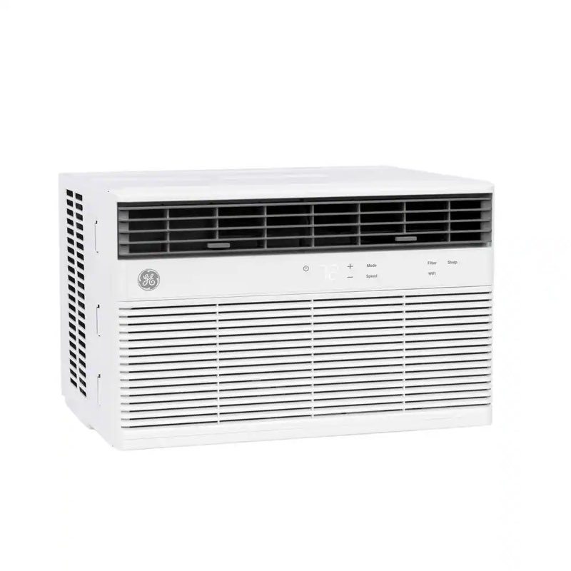 8,000 btu smart window air conditioner for 350 sq. ft. in white