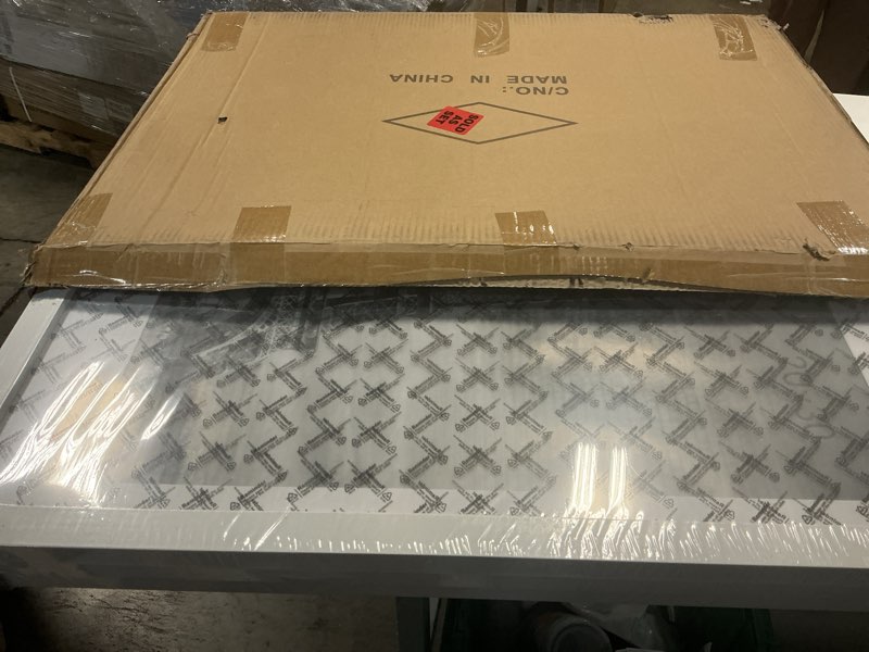 Condition photo showing New/Like New for Abtgt 20x30 Frame Set of 3, Display Pictures 18x24 with Mat or 20x30 without Mat, Poster Frame for Vertical & Horizontal Wall Hanging Display, White White 20x30